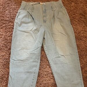 A New Day Trouser Style High Waist Light Wash Denim Jeans / 18